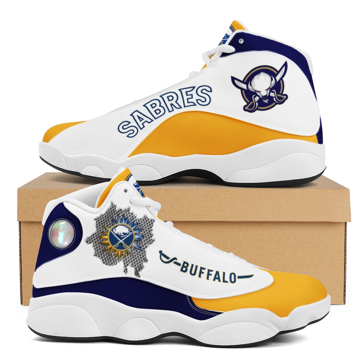 Women's Buffalo Sabres Wings Limited Edition JD13 Sneakers 001